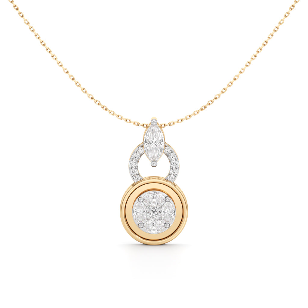 1.75Ct Round Glow Casual Pendant