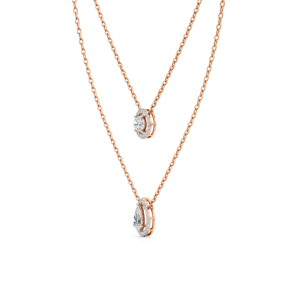 2.50 Ct Pear Oval Lumora Pendant