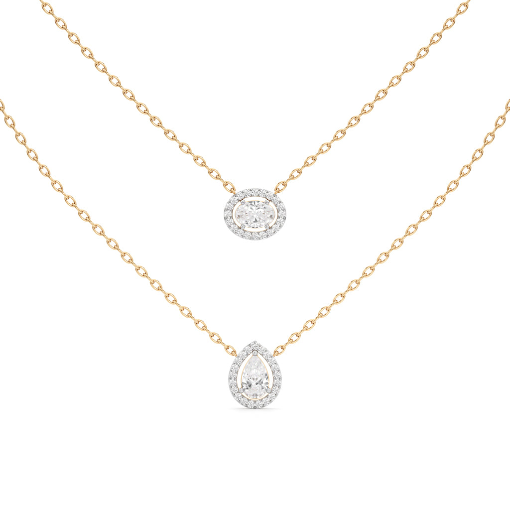 2.50 Ct Pear Oval Lumora Pendant