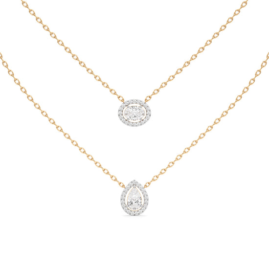 2.50 Ct Pear Oval Lumora Pendant