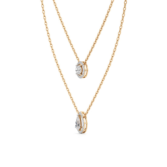 2.50 Ct Pear Oval Lumora Pendant