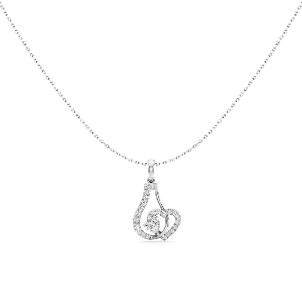 Heart Shape Diamond Fancy Pendant