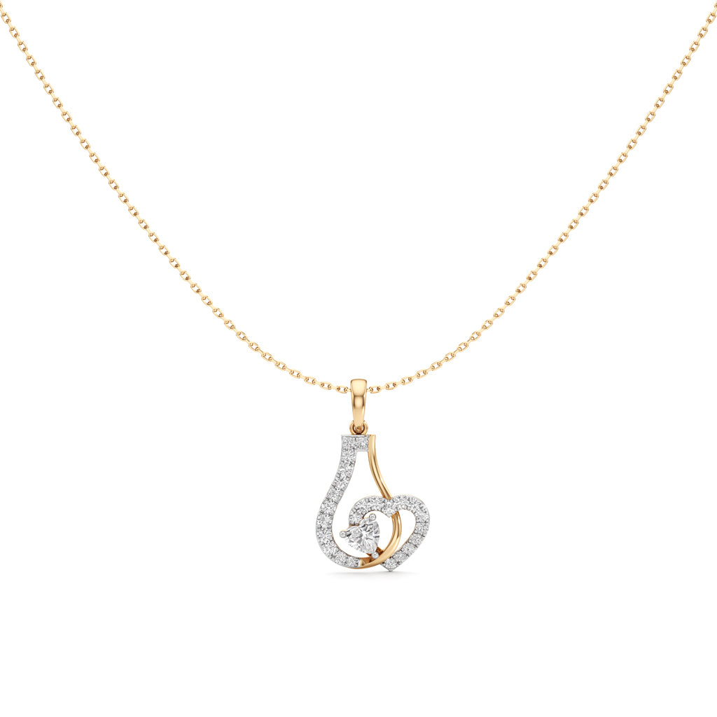 Heart Shape Diamond Fancy Pendant