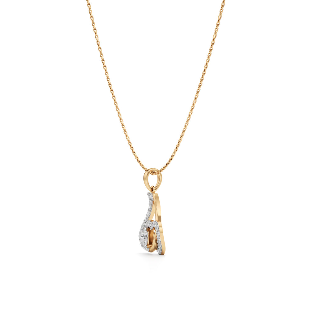 Heart Shape Diamond Fancy Pendant