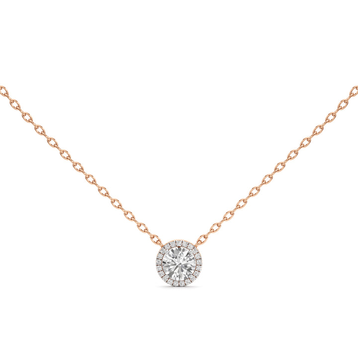 1.75Ct Round Glimmer Halo Pendant