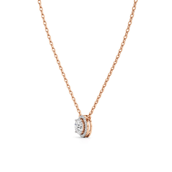 1.75Ct Round Glimmer Halo Pendant