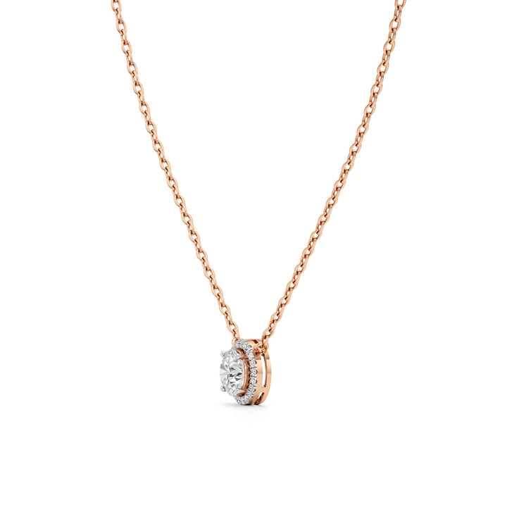 1.75Ct Round Glimmer Halo Pendant