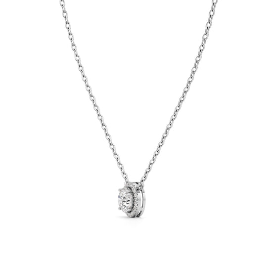 1.75Ct Round Glimmer Halo Pendant