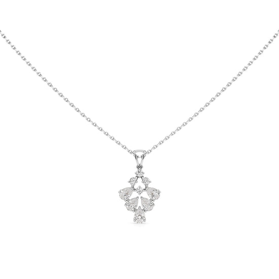 1.00Ct Pear & Round Gleam Pendant