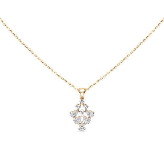 1.00Ct Pear & Round Gleam Pendant