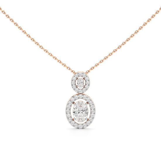 1.75 Ct Halo Aura Pendant