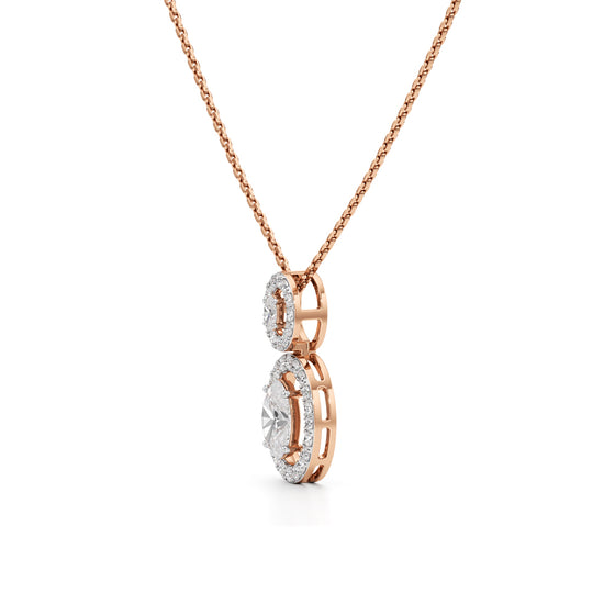 1.75 Ct Halo Aura Pendant