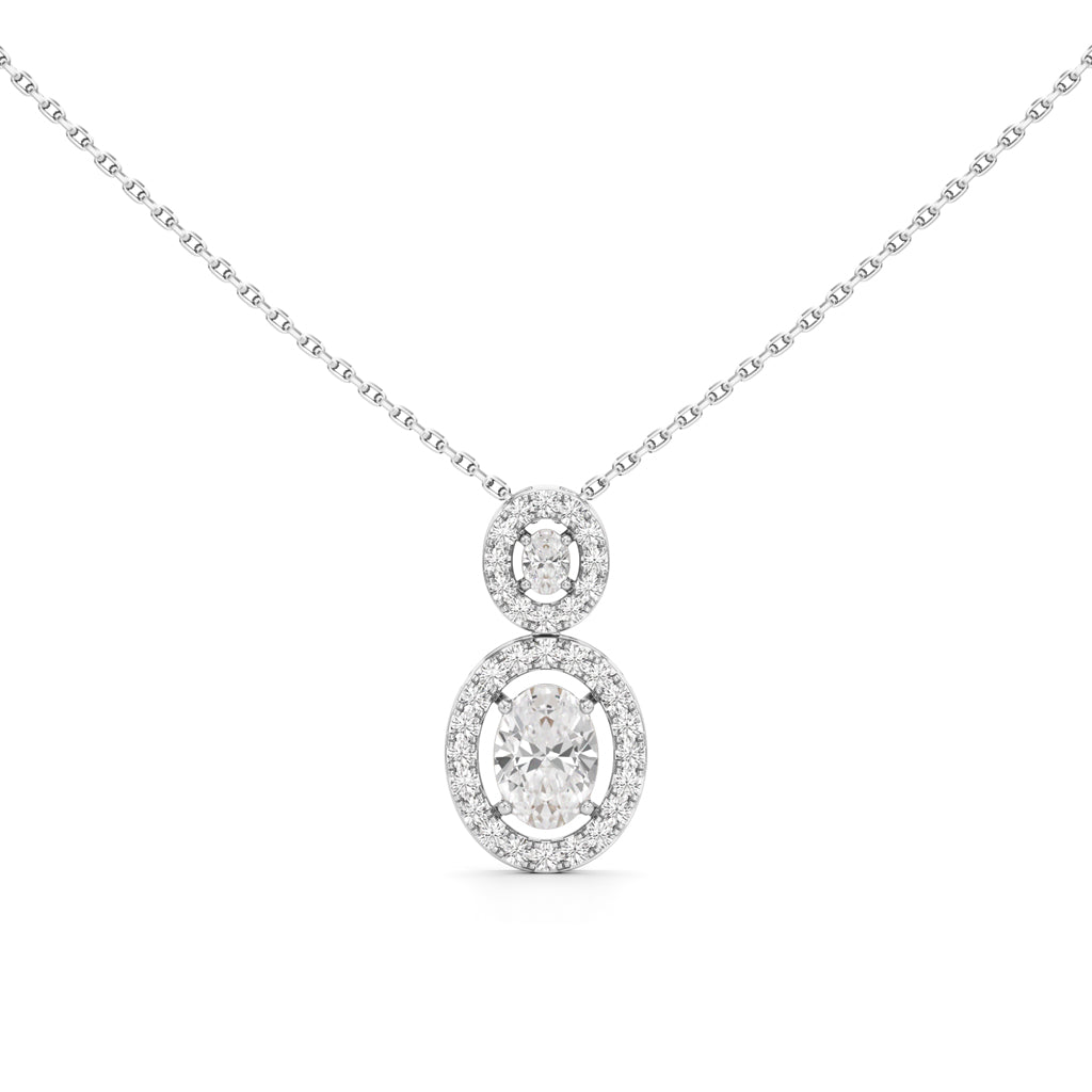 1.75 Ct Halo Aura Pendant