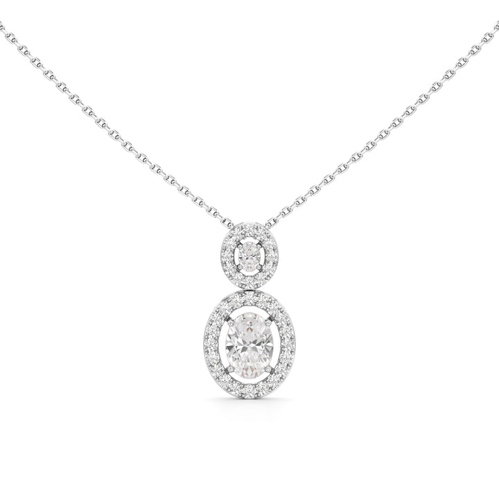1.75 Ct Halo Aura Pendant