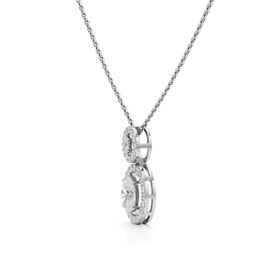1.75 Ct Halo Aura Pendant