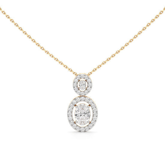 1.75 Ct Halo Aura Pendant