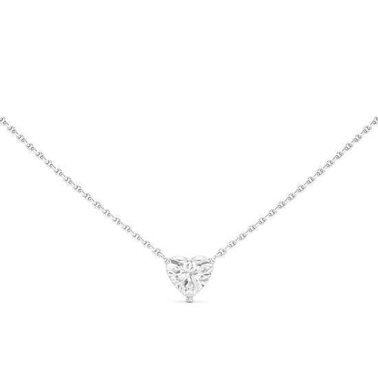 1.00 Ct Heart Shape Solitaire Pendant