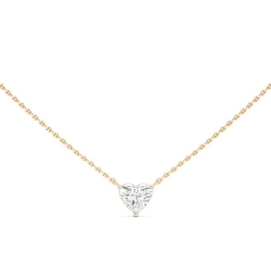 1.00 Ct Heart Shape Solitaire Pendant