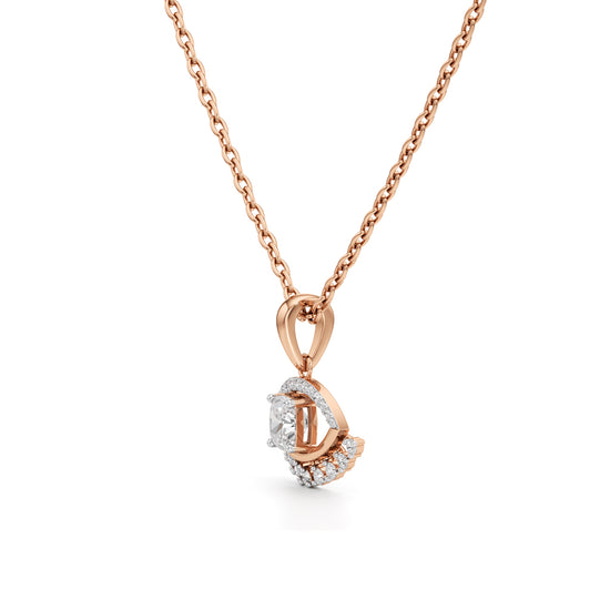 1.00Ct Iconic Eye-Shaped Gold Fancy Pendant