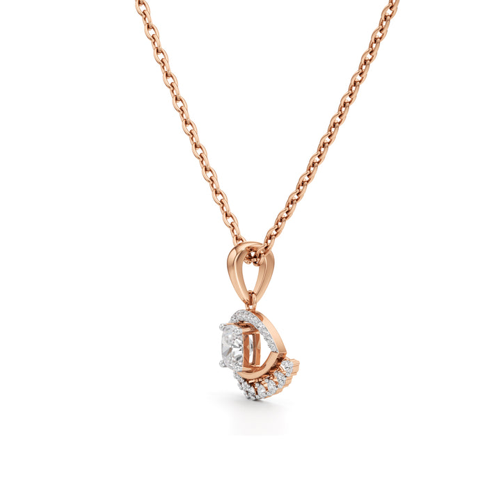 1.00Ct Iconic Eye-Shaped Gold Fancy Pendant