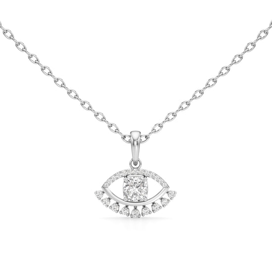 1.00Ct Iconic Eye-Shaped Gold Fancy Pendant