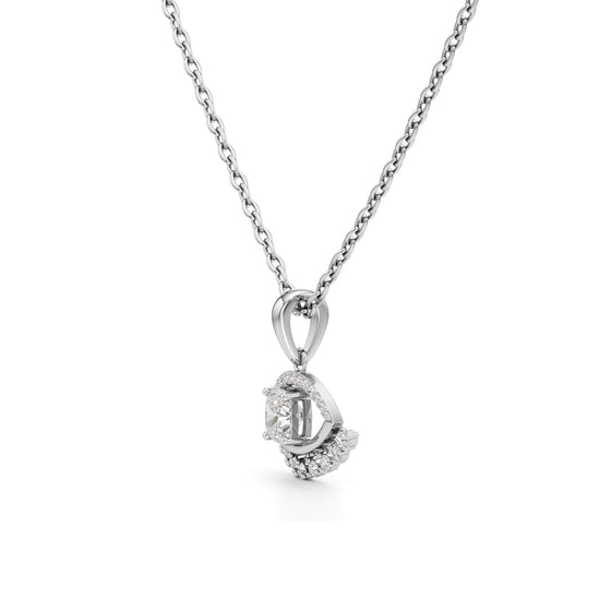 1.00Ct Iconic Eye-Shaped Gold Fancy Pendant
