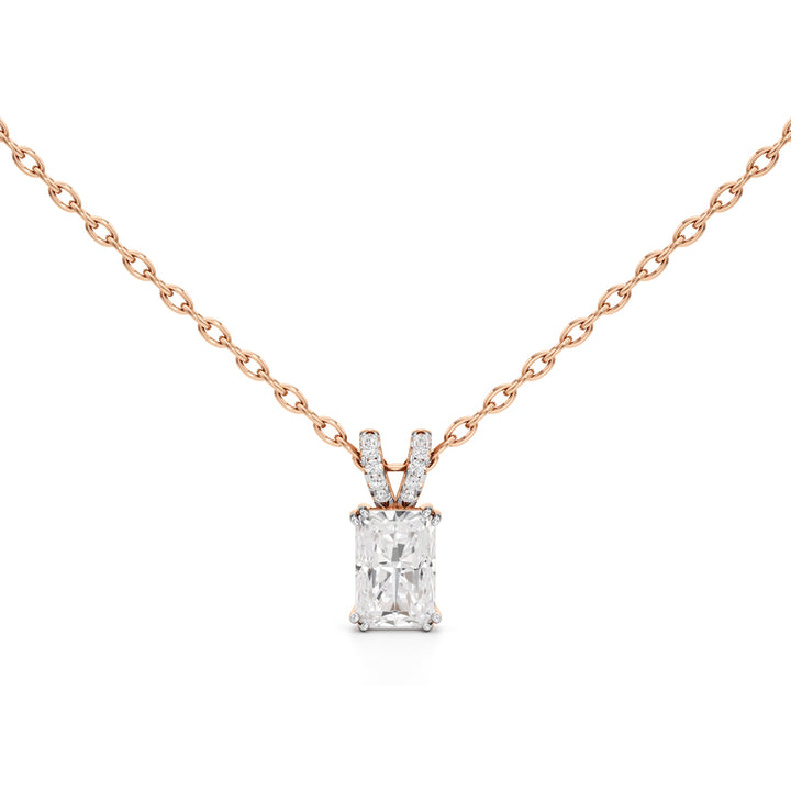 Celestia Radiant Emerald Pendant