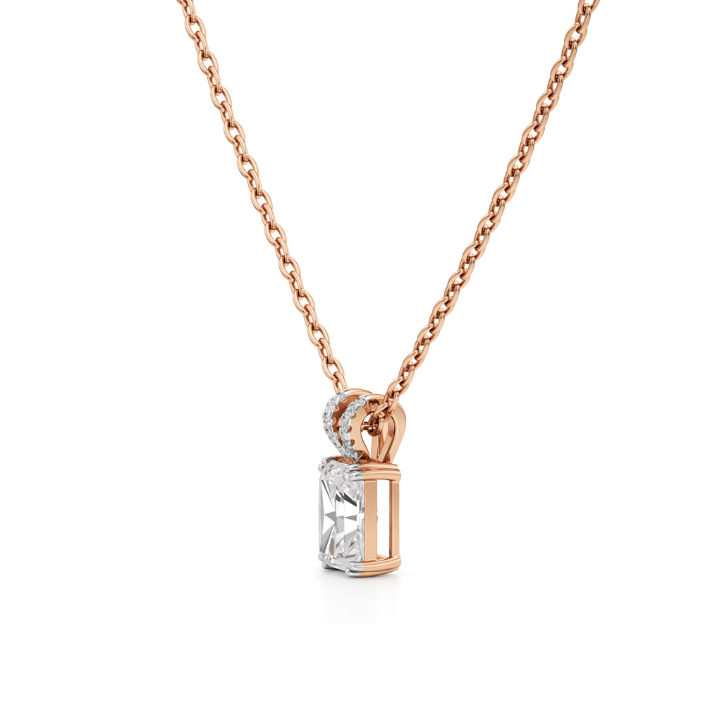 Celestia Radiant Emerald Pendant
