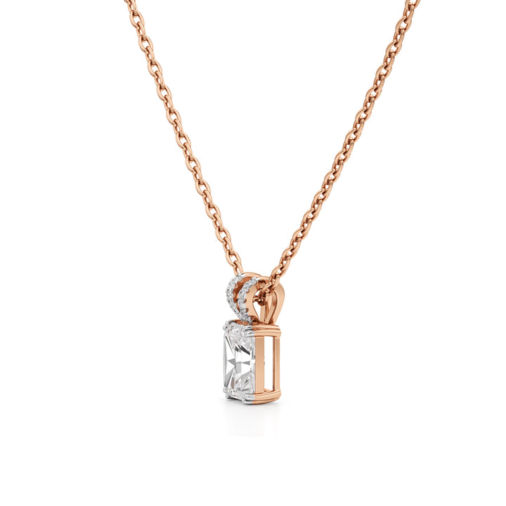 Celestia Radiant Emerald Pendant