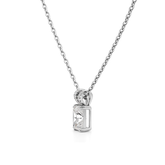 Celestia Radiant Emerald Pendant