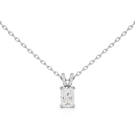 Celestia Radiant Emerald Pendant