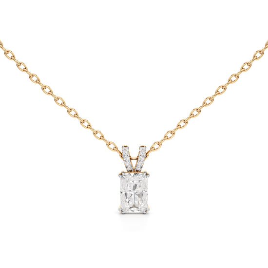 Celestia Radiant Emerald Pendant
