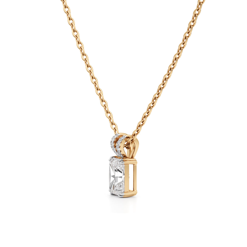 Celestia Radiant Emerald Pendant