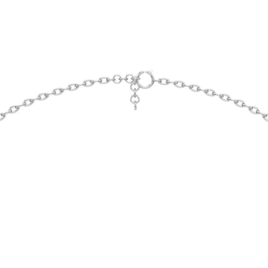 Celeste Oval Halo Diamond Pendant Necklace