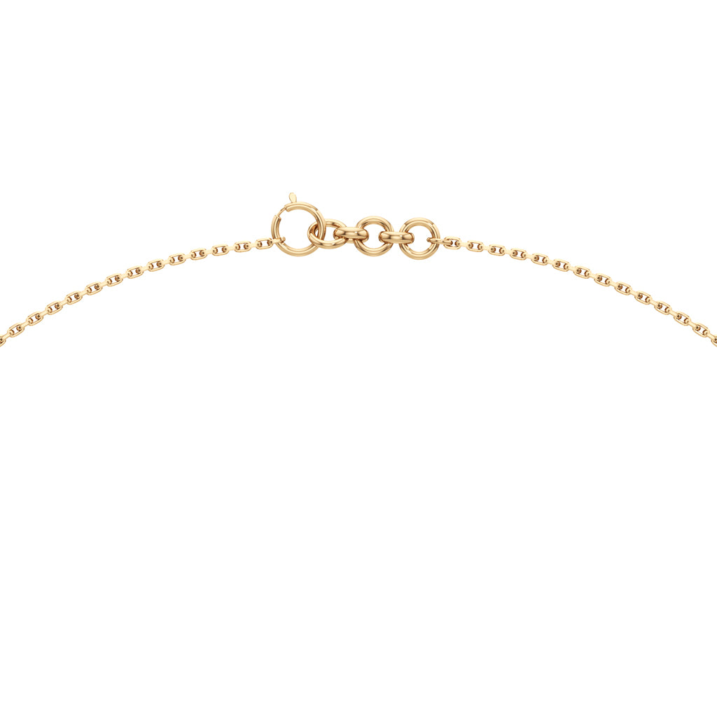 Elara Diamond Curve Pendant Necklace