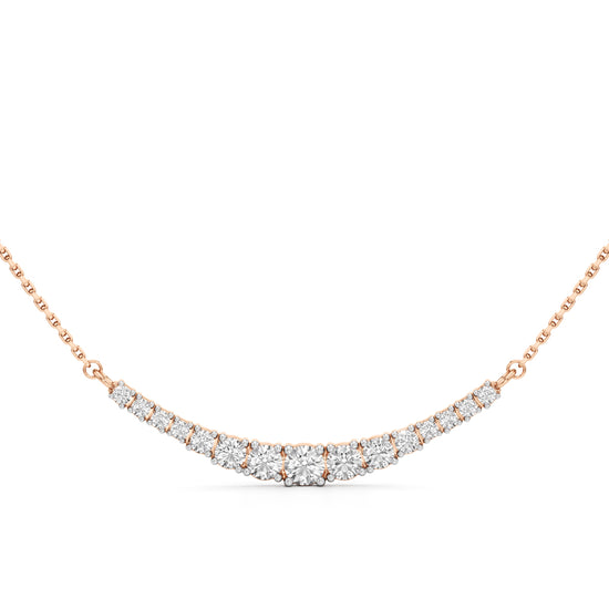 Celesta Curve Diamond Necklace