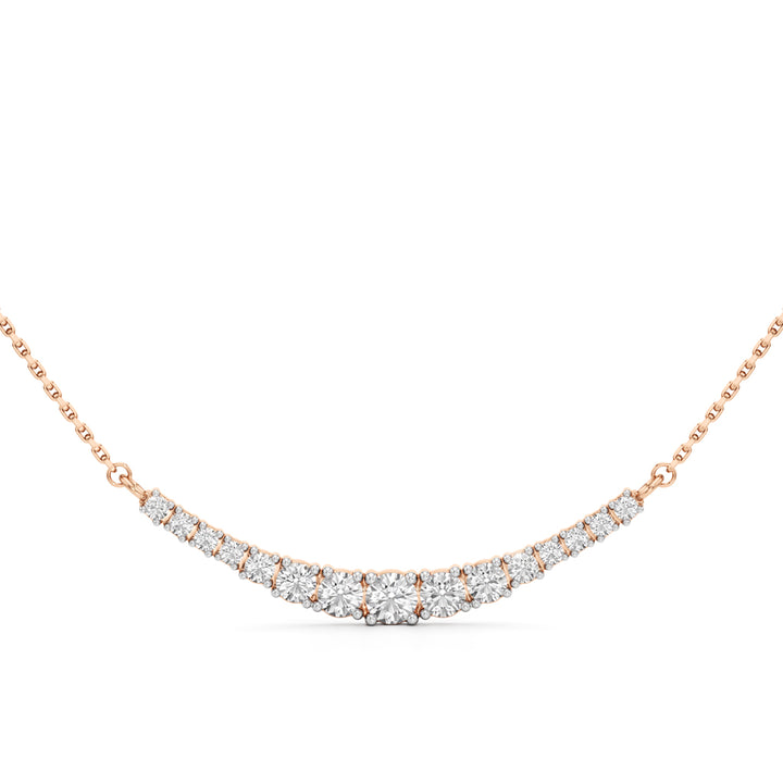 Celesta Curve Diamond Necklace