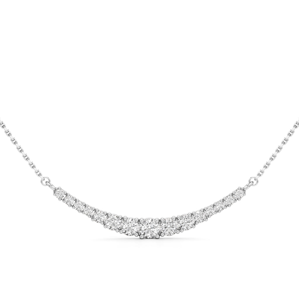 Celesta Curve Diamond Necklace