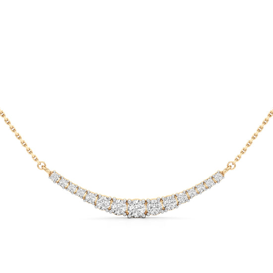 Celesta Curve Diamond Necklace
