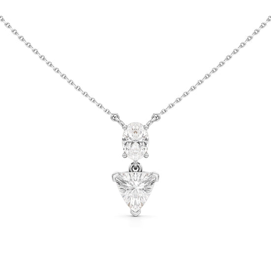 Aurora Trilliant Drop Necklace