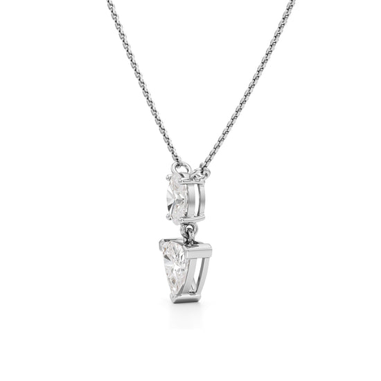 Aurora Trilliant Drop Necklace