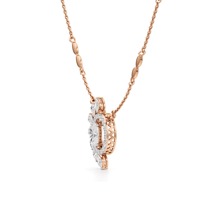 Celestia Bloom Diamond Pendant Necklace
