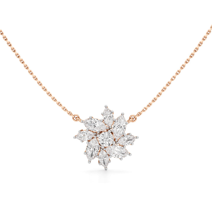 Stellar Flora Cluster Pendant Necklace