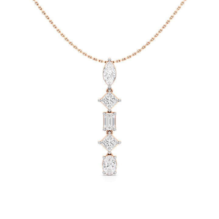 Celeste Cascade Diamond Drop Necklace
