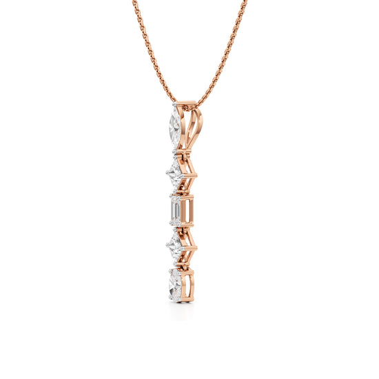 Celeste Cascade Diamond Drop Necklace