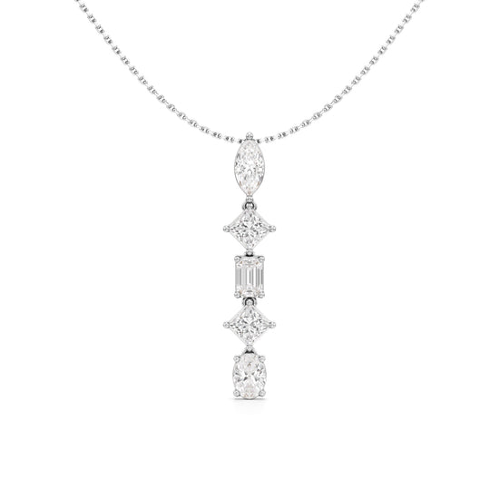 Celeste Cascade Diamond Drop Necklace