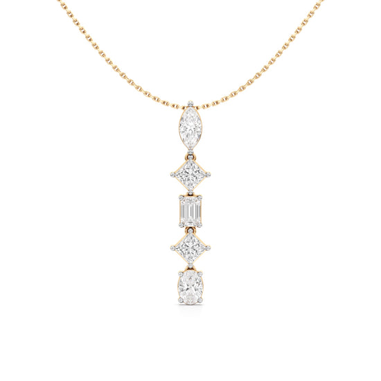 Celeste Cascade Diamond Drop Necklace