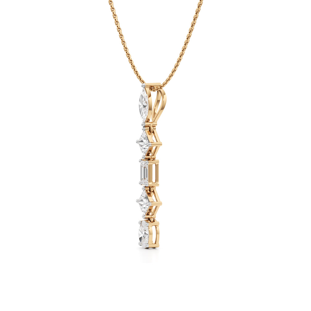 Celeste Cascade Diamond Drop Necklace