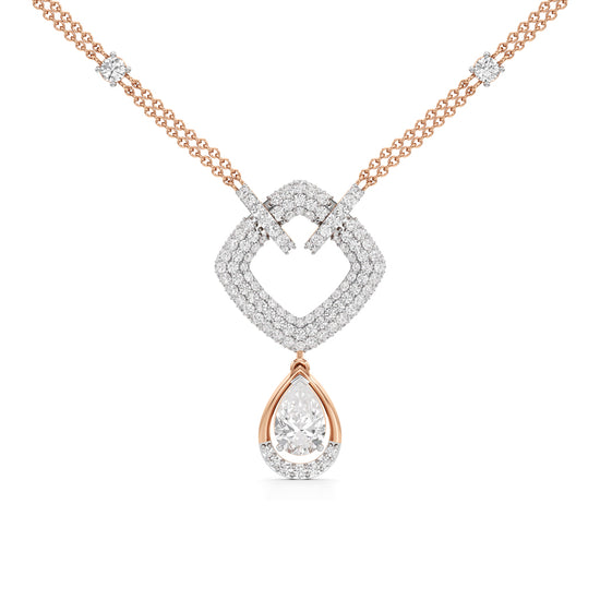 Celestia Heartfall Diamond Necklace