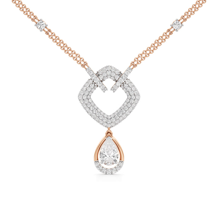 Celestia Heartfall Diamond Necklace